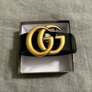 GUCCI Belt With Double G Buckle (40 in)